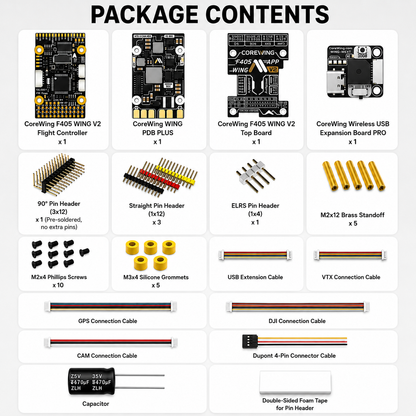 COREWING F405 V2 Fixed-wing Flight Controller compatible with SpeedyBee and CoreWing App
