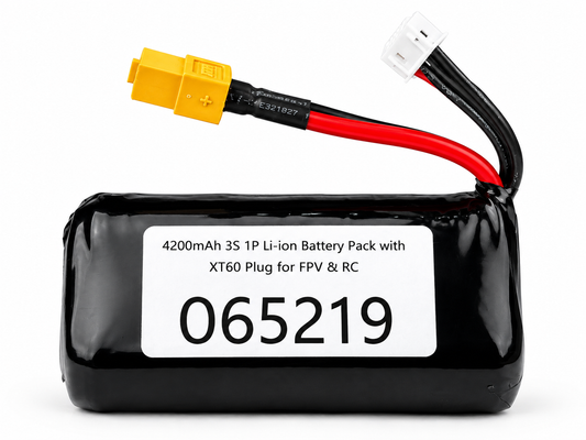 4200mAh 3S 1P Li-ion Battery Pack with XT60 Plug for FPV & RC