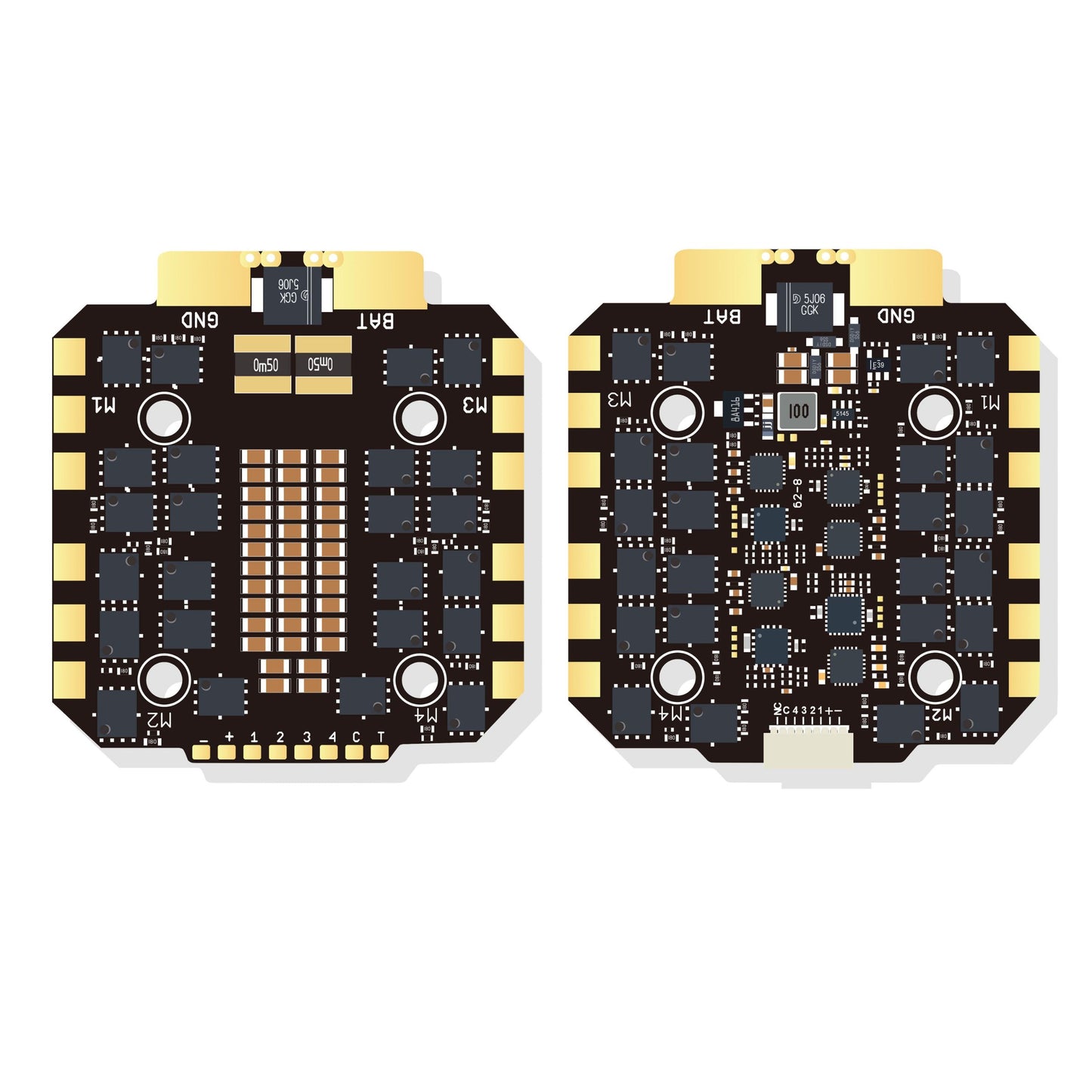 DakeFPV BLHeli S 8S 100A 4-in-1 ESC for FPV (Electronic Speed Controller)