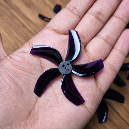 Gemfan D63 Ducted PC 5 Blade 1.5mm Propellers 4CW + 4CCW - Black