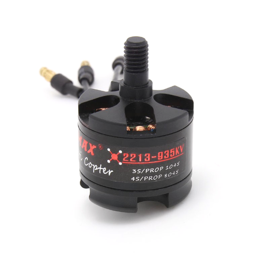 EMAX MT2213 935KV Brushless DC Motor Black Cap (CW Motor Rotation) With Prop 1045 Combo.