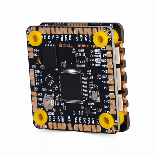 BotStack BotWing F405 FC Solderless Design and BotDrive AM32 55A ESC - Made in India