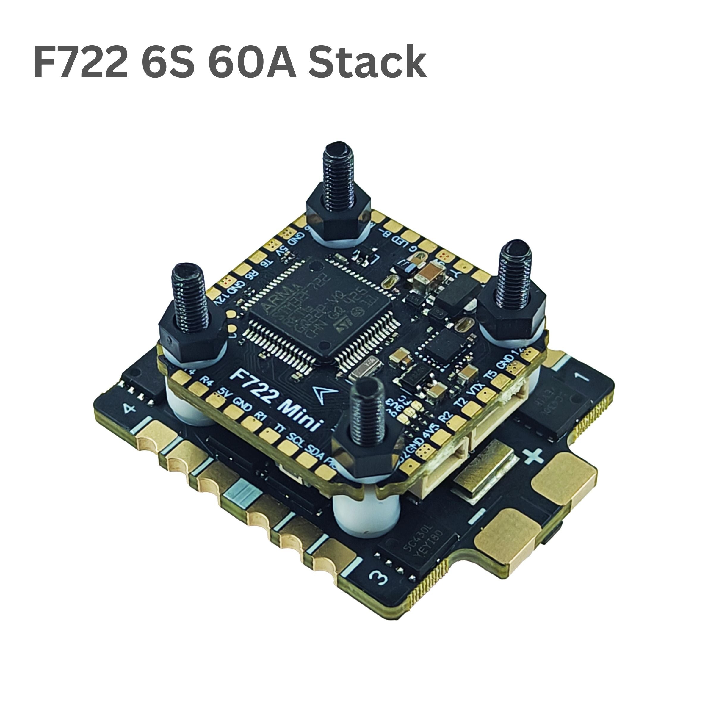 DAKEFPV F722 Mini Flight Controller + 60A 6S 4-in-1 ESC Stack F4 FC ...