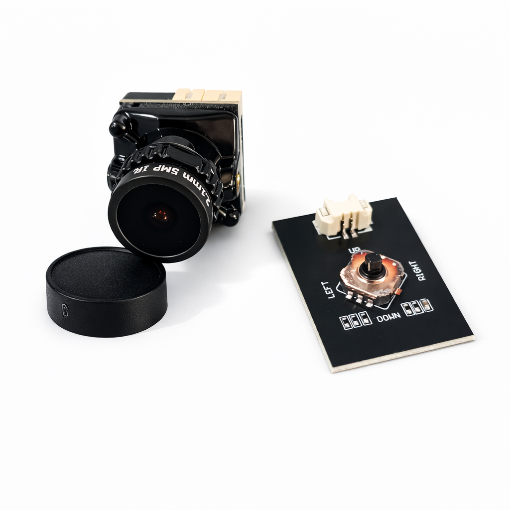 MS MINI 1800TVL High Quality 1/1.8' CMOS 2.1mm Lens Analog FPV Camera - Black