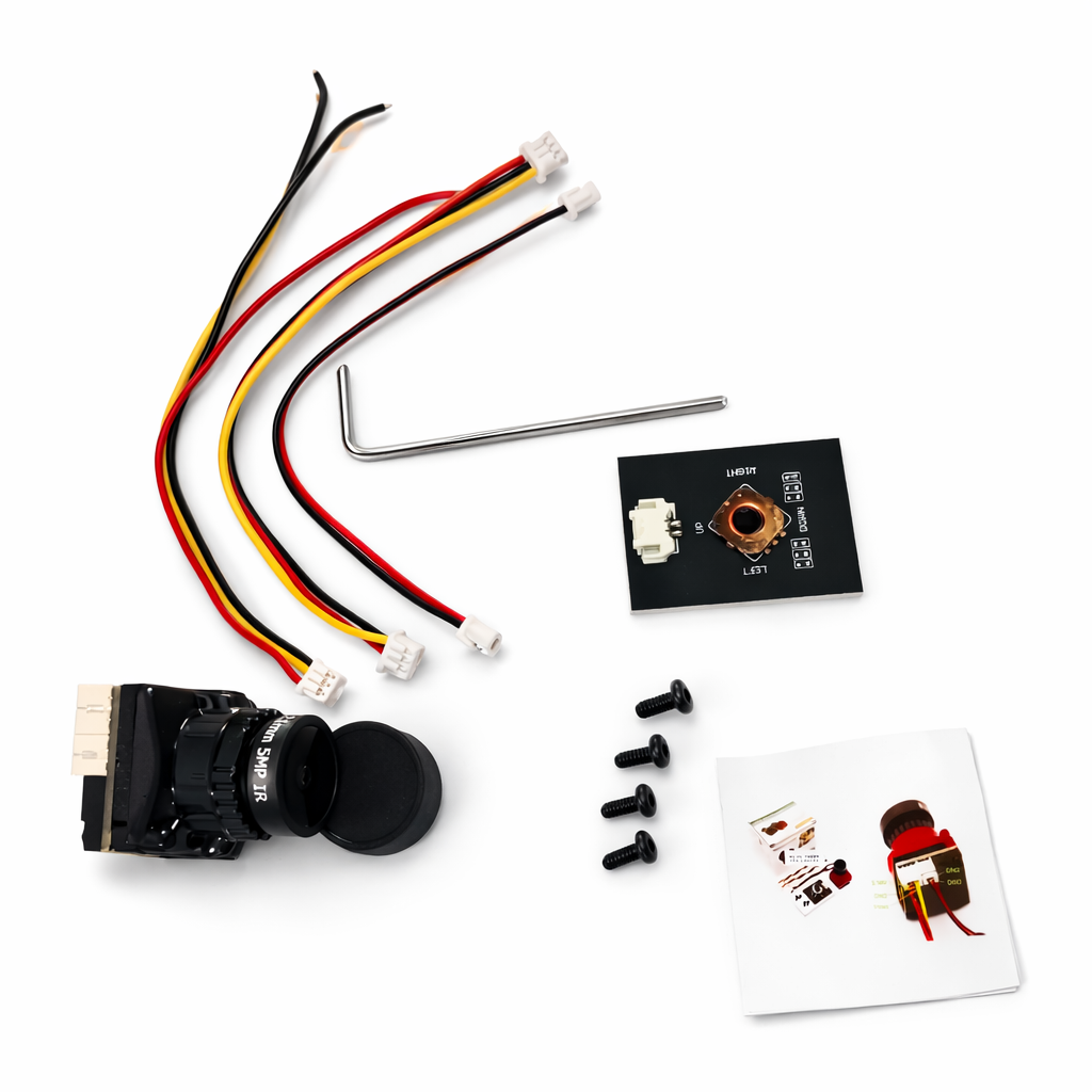 MS MINI 1800TVL High Quality 1/1.8' CMOS 2.1mm Lens Analog FPV Camera - Black
