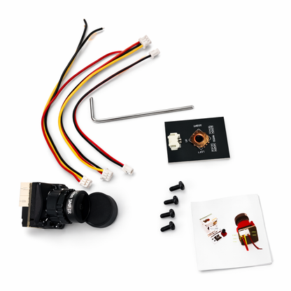 MS MINI 1800TVL High Quality 1/1.8' CMOS 2.1mm Lens Analog FPV Camera - Black