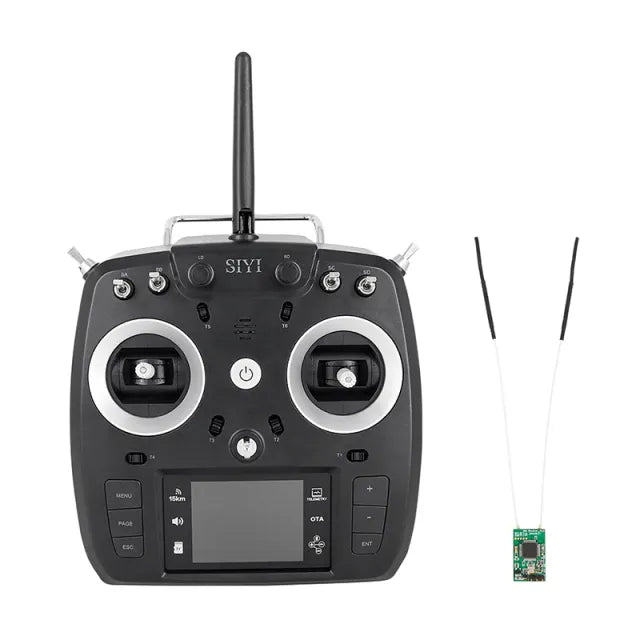 SIYI FT24 Long Range 15KM Remote Controller with Bluetooth Telemetry and SIYI FR Mini Receiver.