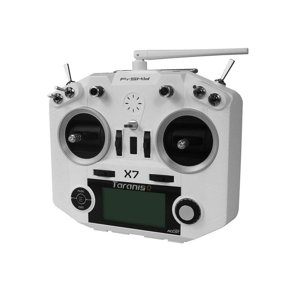FrSky 2.4GHz Taranis Q X7 Access Transmitter (White) with R9M 2019 Module and R9MM OTA Receiver