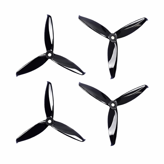 6042 Tri Blade Flash HD Propellers 2CW+2CCW - (2 Pairs) - Black