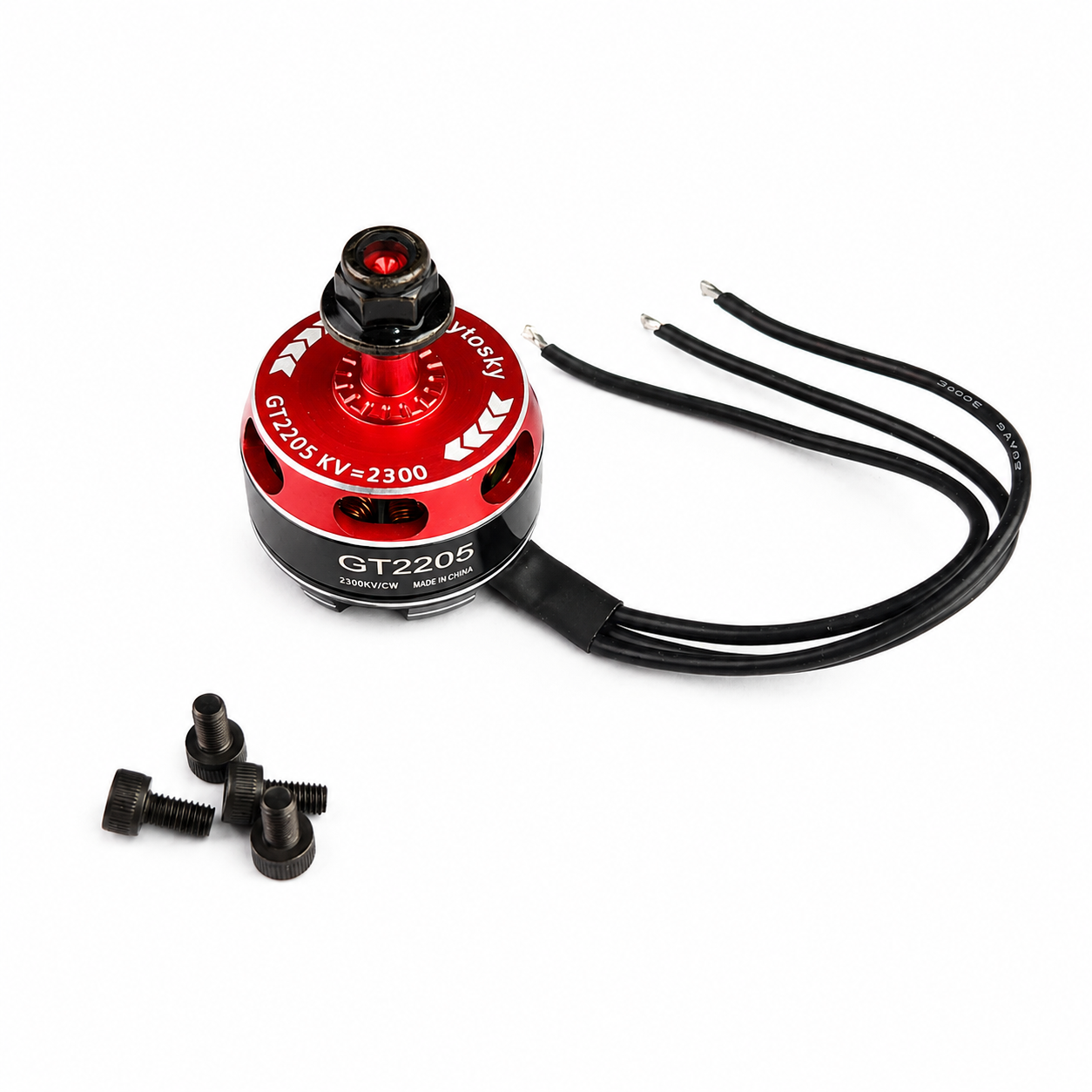 Front View of GT2205 2300KV CW Rotation Brushless Motor for FPV Drones