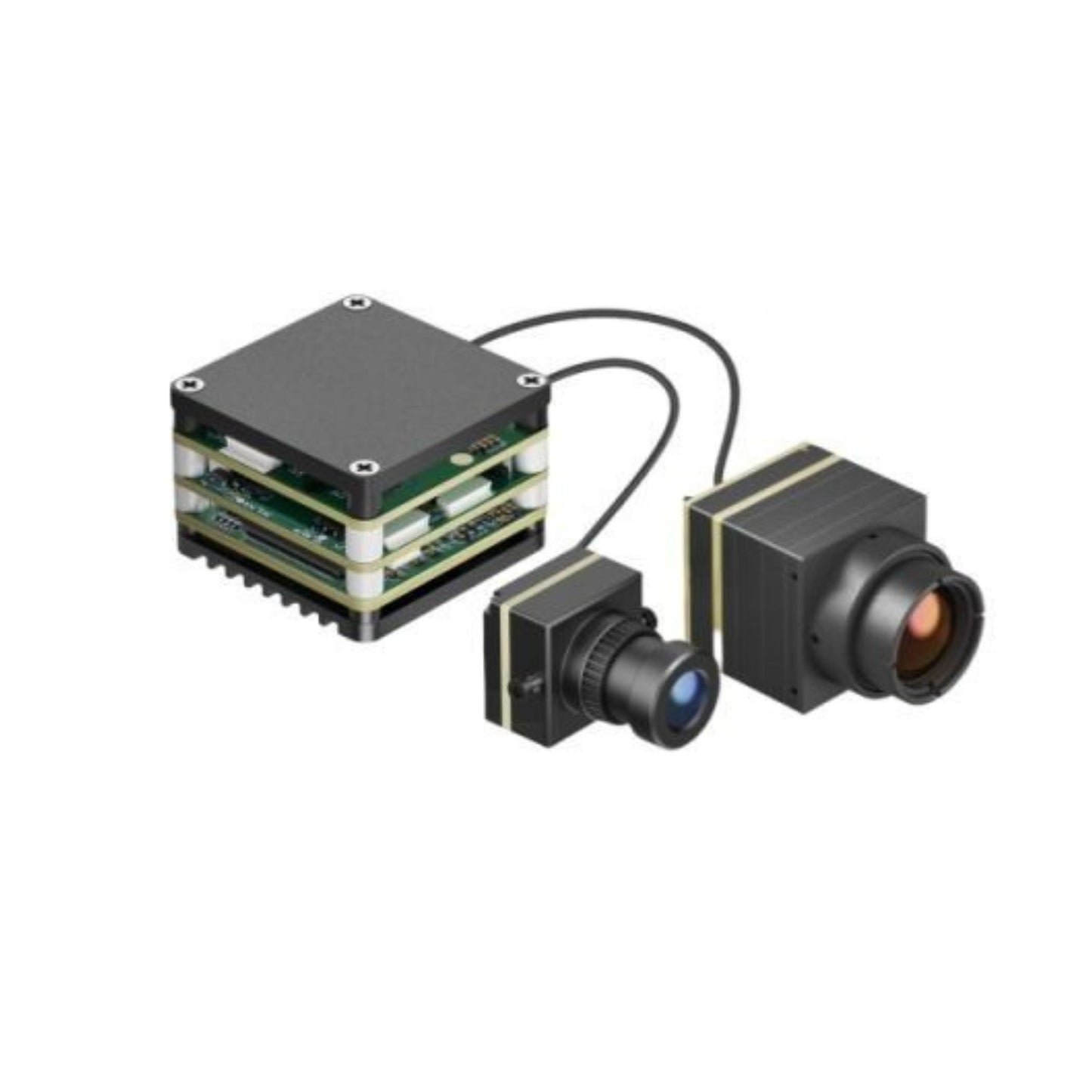 FPV AI VisionCube FPV Drone AI Locking Tracking System Drone Thermal Dual Cameras Target Lock Guidance Module Kit