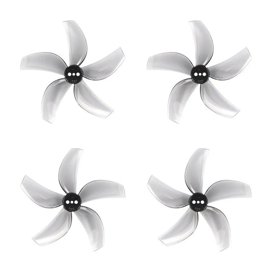 Gemfan D63 Ducted 5-Blade 63mm CineWhoop Propeller 4CW+4CCW - (4Pairs) - Clear Grey.