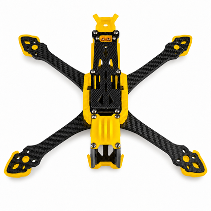 Mark5 V2 5 Inch Carbon Fiber O4 Pro FPV Drone Frame with 3D Printed Parts -  Yellow