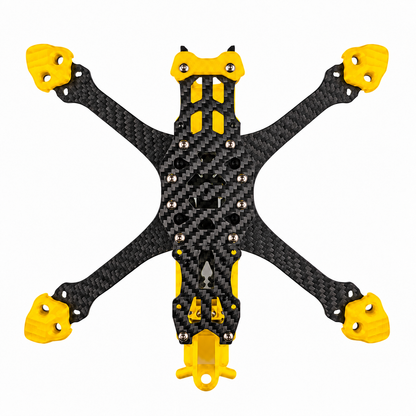 Mark5 V2 5 Inch Carbon Fiber O4 Pro FPV Drone Frame with 3D Printed Parts -  Yellow
