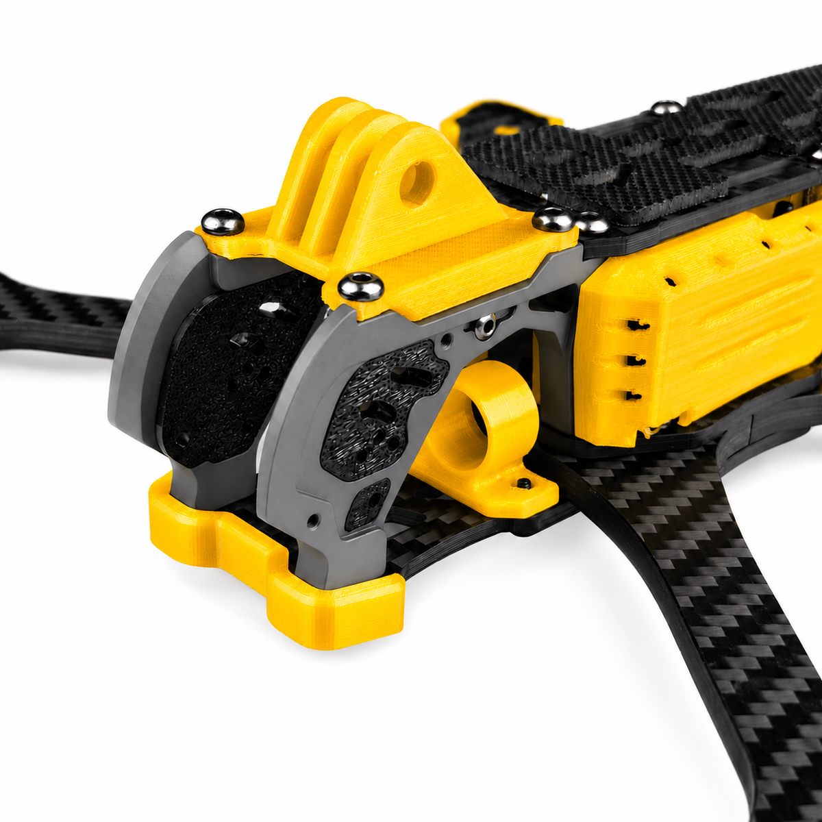 Mark5 V2 5 Inch Carbon Fiber O4 Pro FPV Drone Frame with 3D Printed Parts -  Yellow