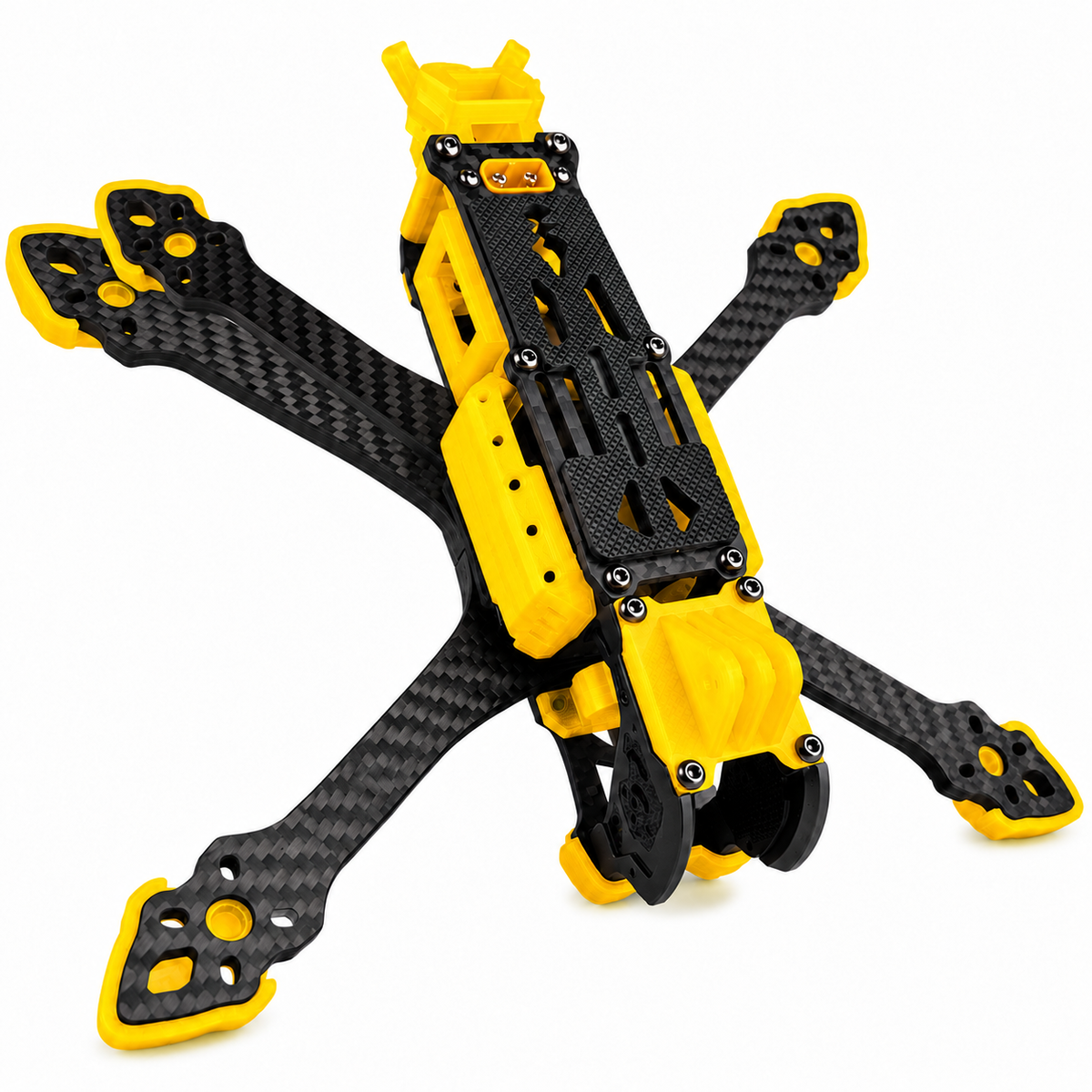 Mark5 V2 5 Inch Carbon Fiber O4 Pro FPV Drone Frame with 3D Printed Parts -  Yellow