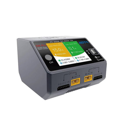 HOTA D6 Pro 325W dual channel AC DC smart charger with wireless charging