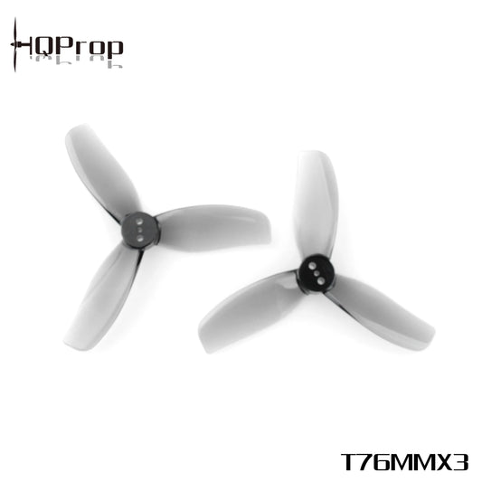 HQProp T76MMX3 Grey 2CW+2CCW - Poly Carbonate