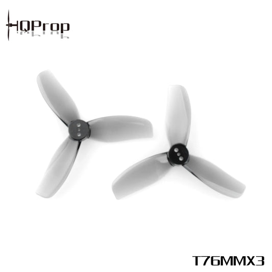 HQProp T76MMX3 Grey 2CW+2CCW - Poly Carbonate. Hi Tech xyz