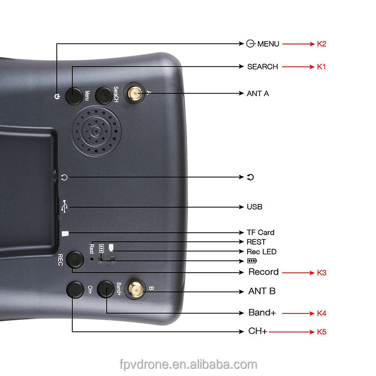 LS-008D 5.8G 40CH FPV Goggles with DVR