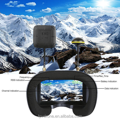 LS-008D 4.3 inch 800 x 480 5.8GHz 40CH FPV Goggles Support TF Card & DVR