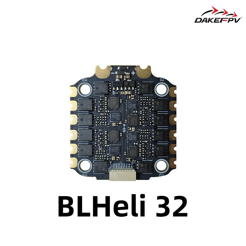 DAKEFPV BLHeli 32-Bit 3-6S 55A 4 in 1 ESC with Heat shrink For FPV Drone