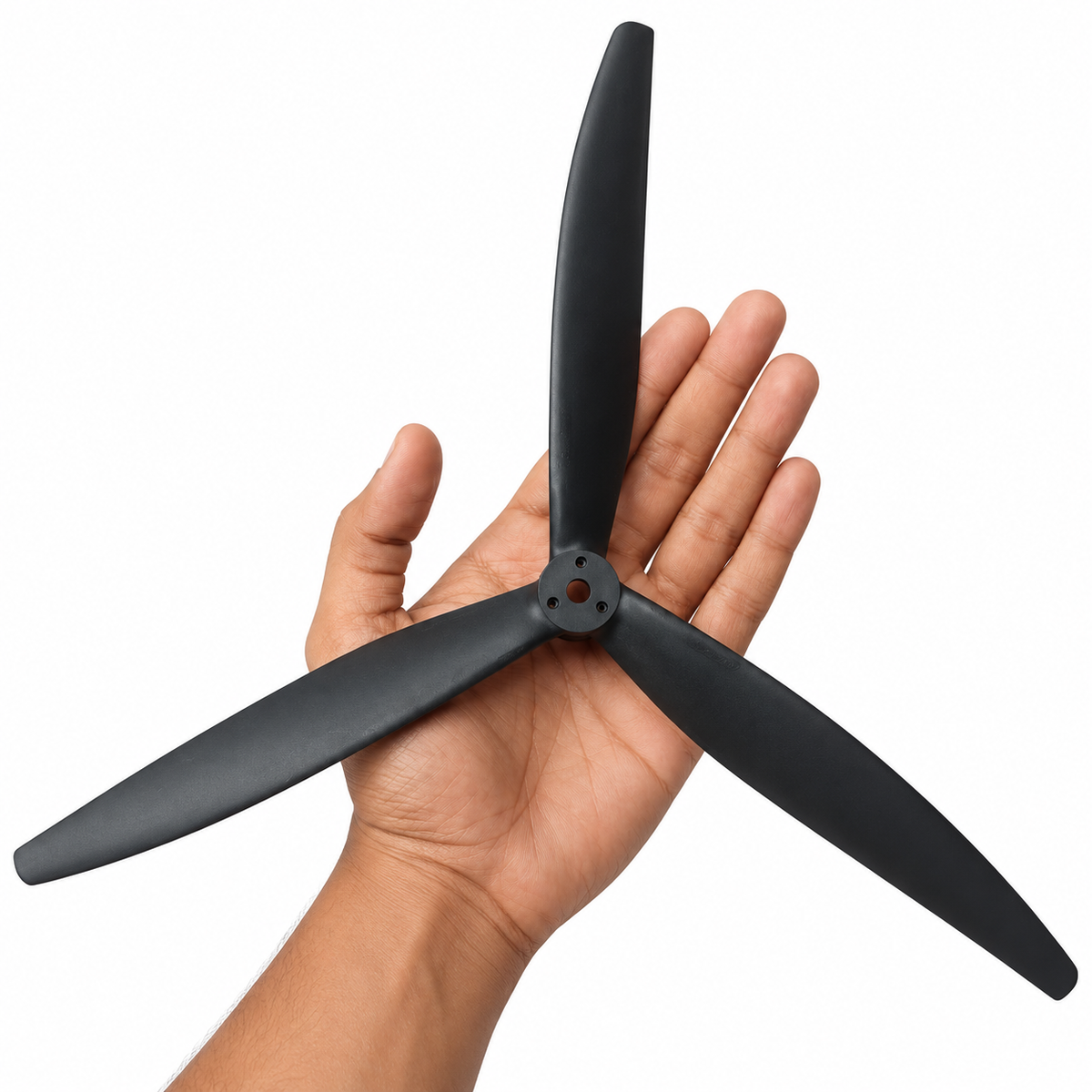 Gemfan 1312 Cinelifter Glass Fiber Nylon 3-Blade Propeller for 13 Inch FPV Drone (1CW + 1CCW) - Black