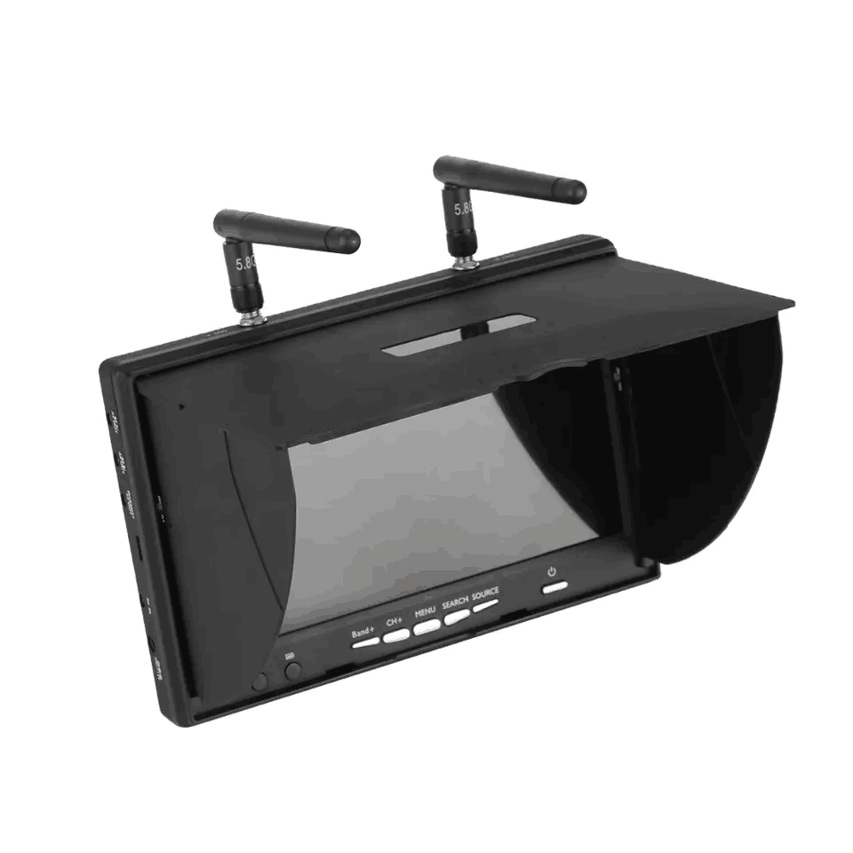 7 Inches LCD5802D FPV Monitor 5.8G 40CH with DVR & In-build Battery