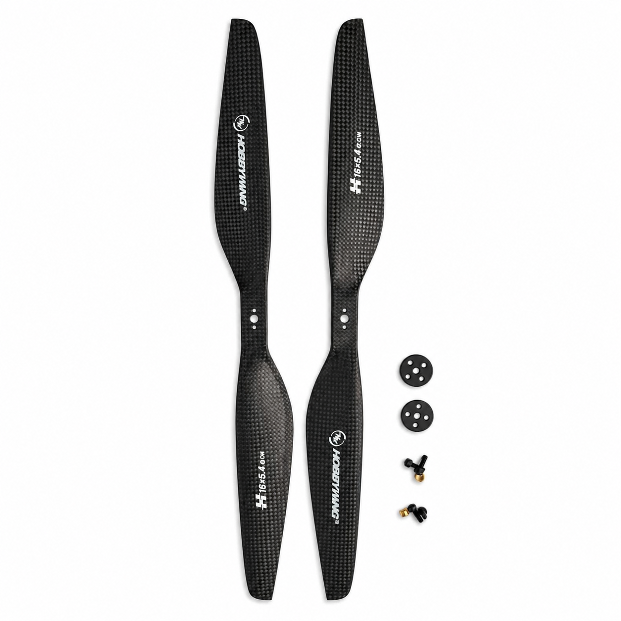 Hobbywing 16x5.4 Carbon Fiber Propeller Set CW and CCW for RC Aircraft and UAV