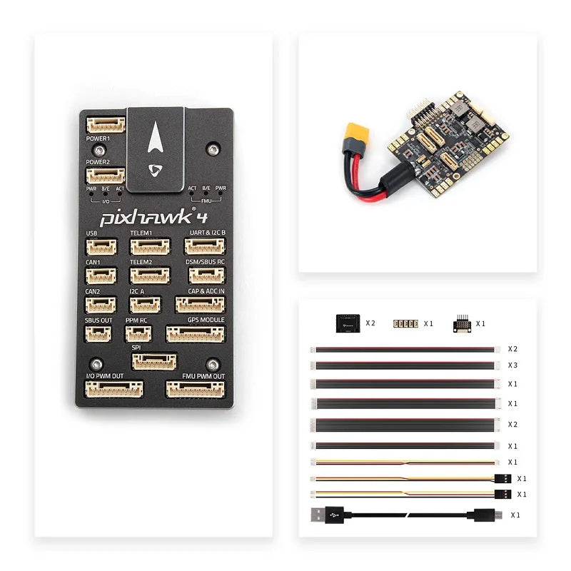 Holybro Pixhawk 4(aluminum case)&PM07 14S &M10 GPS Set