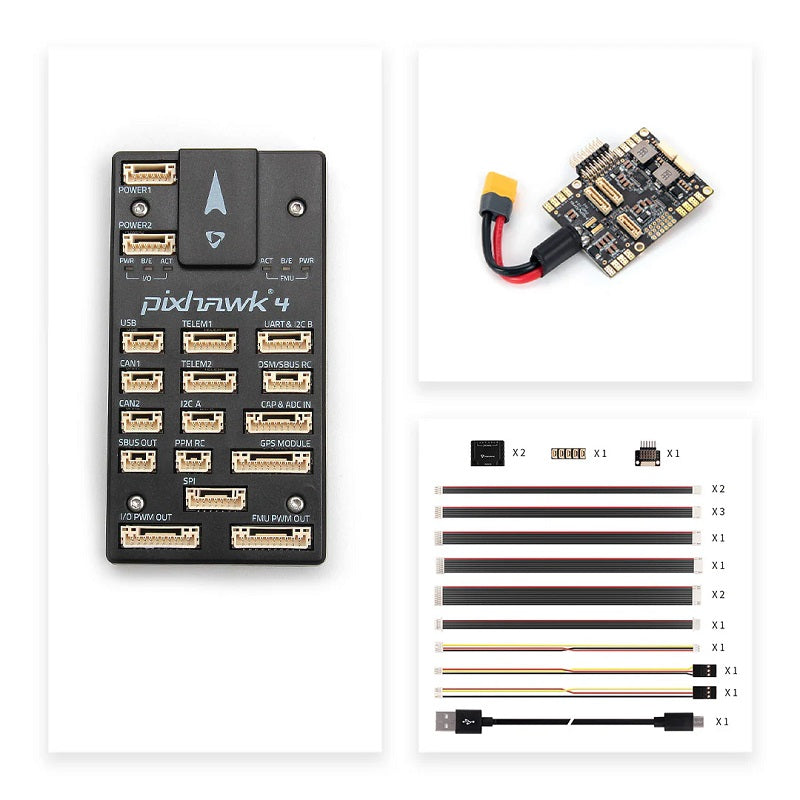 Holybro Pixhawk 4(plastic case)&PM07 14S &M10 GPS Set