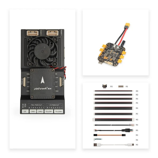 Holybro RPi CM4 Baseboard+Pixhawk 6X(New)+PM03D(With XT30)