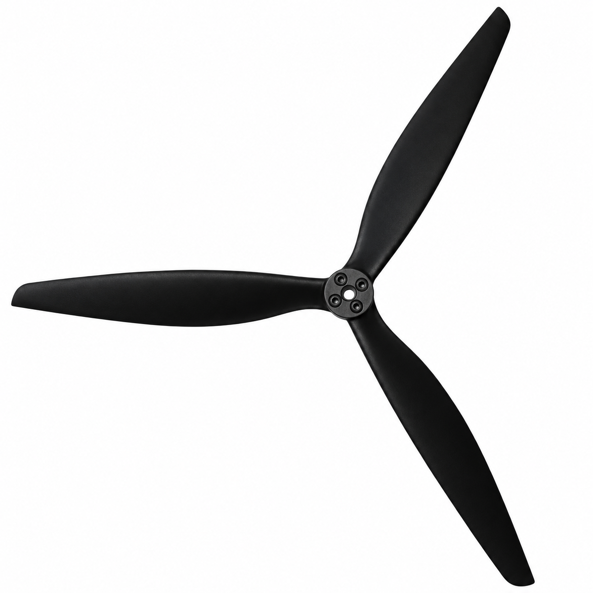 Gemfan 13X10 Glass Fiber Nylon 3-Blade Propeller for 13 Inch FPV Drone (1CW + 1CCW) - Black