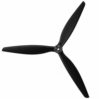 Gemfan 13X10 Glass Fiber Nylon 3-Blade Propeller for 13 Inch FPV Drone (1CW + 1CCW) - Black