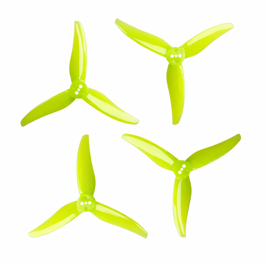 Gemfan 3520 Hurricane PC 3 Blade T-mount 1.5mm Propeller Lemon - (2CW+2CCW)