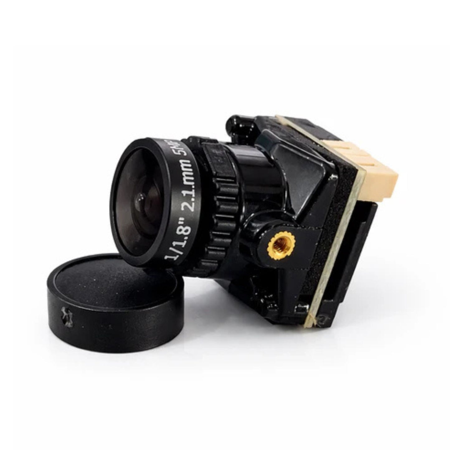 MS MINI 1800TVL High Quality 1/1.8' CMOS 2.1mm Lens Analog FPV Camera - Black