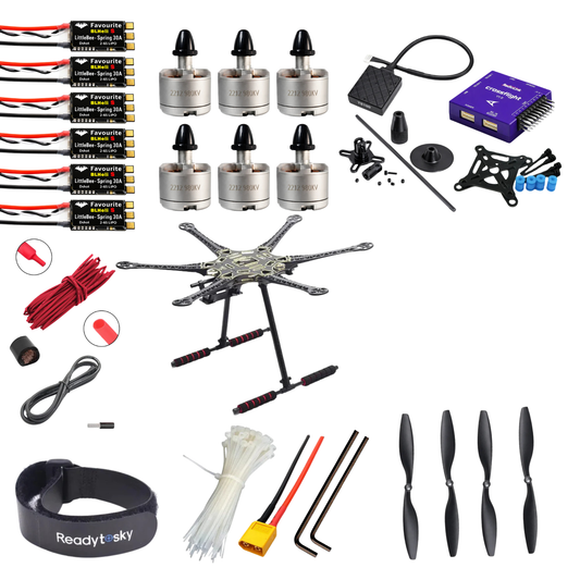 Radiolink Crossflight Flight Controller With TS100 GPS S550 hexacopter with carbon fibre landing gear Advance Drone Kit