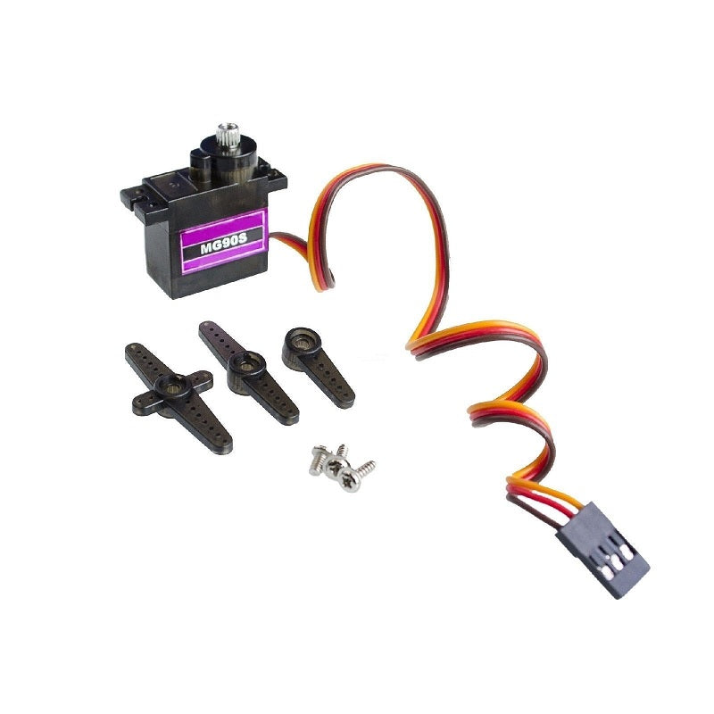 Front View of TowerPro MG90S High Torque Digital Servo Motor