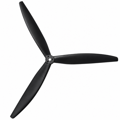 Gemfan 1312 Cinelifter Glass Fiber Nylon 3-Blade Propeller for 13 Inch FPV Drone (1CW + 1CCW) - Black
