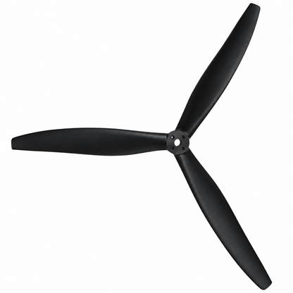 Gemfan 1312 Cinelifter Glass Fiber Nylon 3-Blade Propeller for 13 Inch FPV Drone (1CW + 1CCW) - Black
