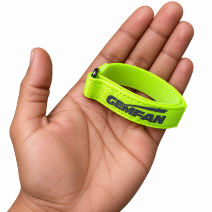 Gemfan 25x1.6cm Magic Anti-Skid LiPo Battery Tie Down Strap – Fluorescent Yellow for FPV Drone