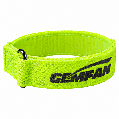 Gemfan 25x1.6cm Magic Anti-Skid LiPo Battery Tie Down Strap – Fluorescent Yellow for FPV Drone
