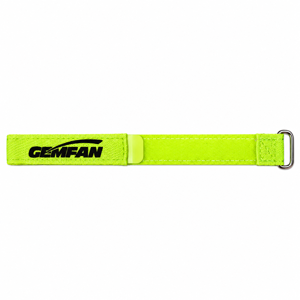Gemfan 25x1.6cm Magic Anti-Skid LiPo Battery Tie Down Strap – Fluorescent Yellow for FPV Drone
