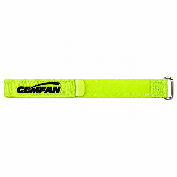 Gemfan 25x1.6cm Magic Anti-Skid LiPo Battery Tie Down Strap – Fluorescent Yellow for FPV Drone