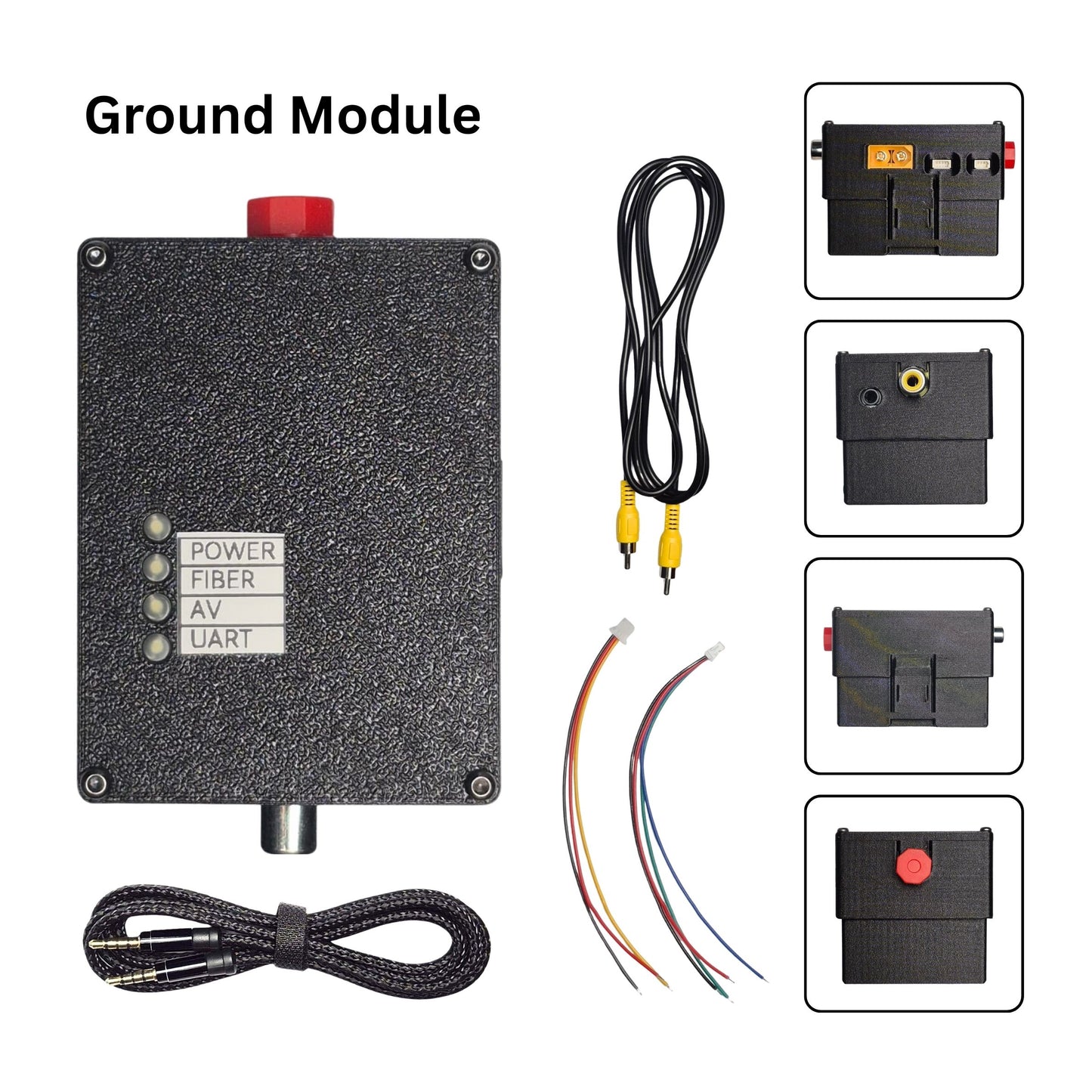 Anti-Jamming Fiber Communication FPV Drone Optical Fiber Ground Station/Ground Module - Long Range Data & Video Link