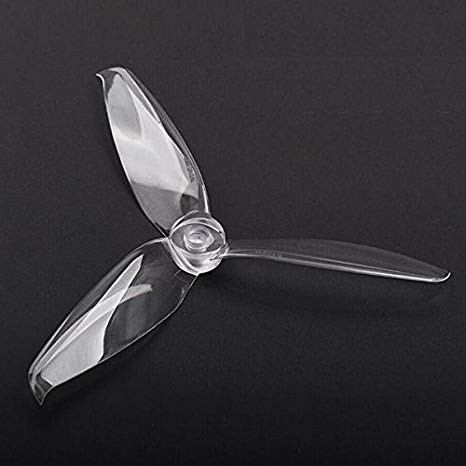 Orange HD 5152(5.1X5.2) Tri Blade Flash Propellers 2CW+2CCW 2 Pair- Transparent (Clear)