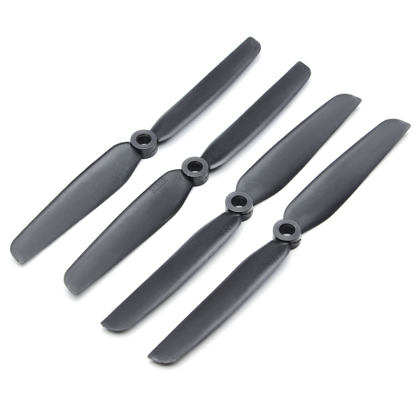 Orange HD Propellers 5045(5X4.5) Carbon Nylon Props 2CW+2CCW-2pairs Black