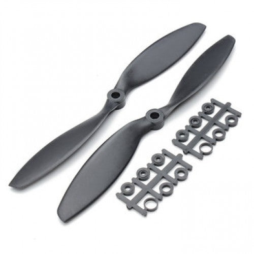 Orange HD Propellers 8038(8X3.8) Carbon Nylon Black 1CW+1CCW-1pair