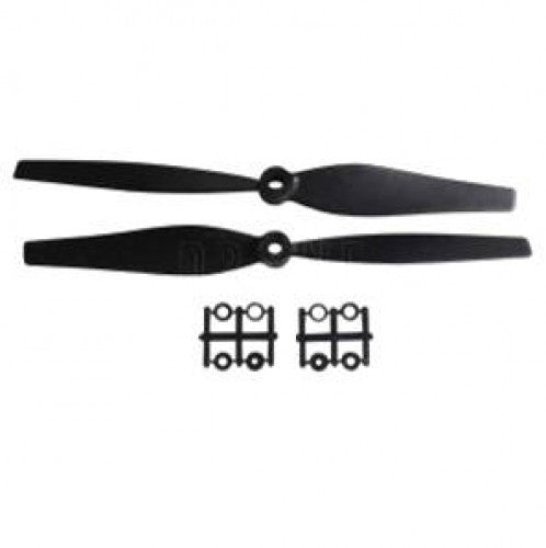 Orange HD Propellers 8045(8X4.5) Carbon Nylon 3D Black 1CW+1CCW-1pair