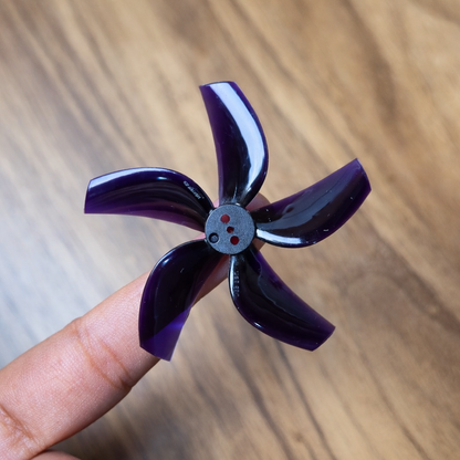 Gemfan D63 Ducted PC 5 Blade 1.5mm Propellers 4CW + 4CCW - Black